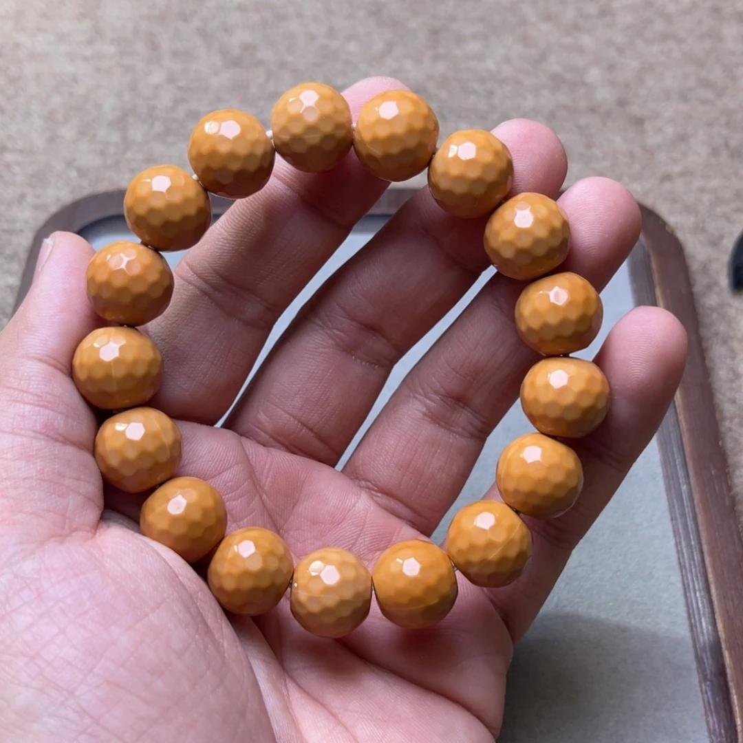 猴头核桃吊坠钻石面14mm