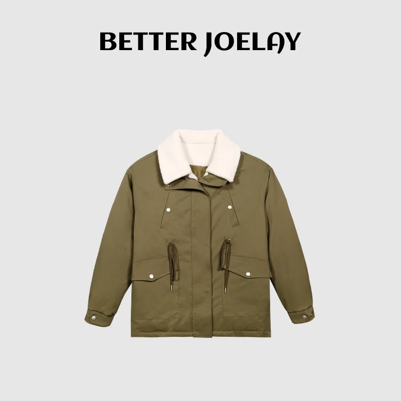 BETTER JOELAY -【雪落冬林】高端外套棉服韩版时尚百搭休闲Z0575