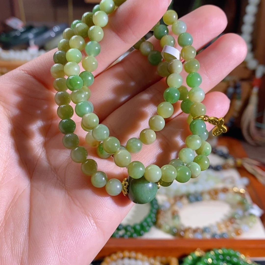 和田玉未镶嵌手链