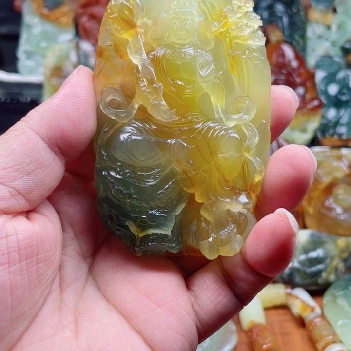 热***活蛇纹石玉未镶嵌吊坠(不含链)