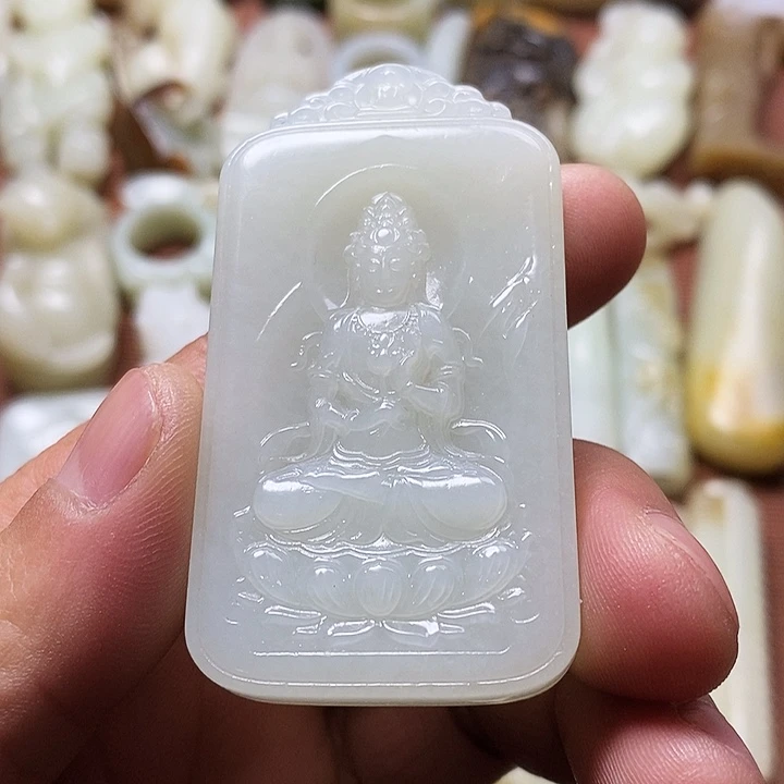 和田玉未镶嵌挂件