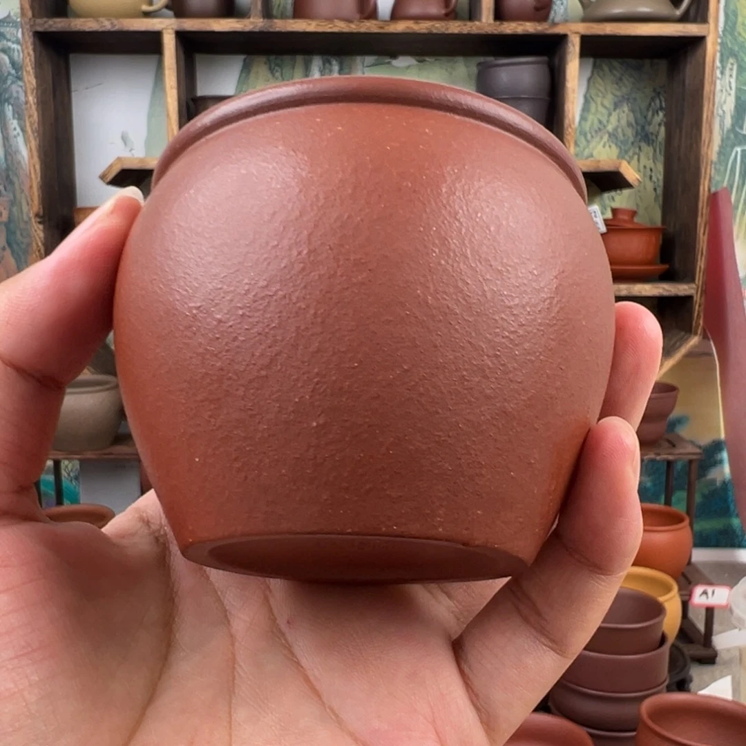 紫砂茶杯拙器甄选，纯原本矿。