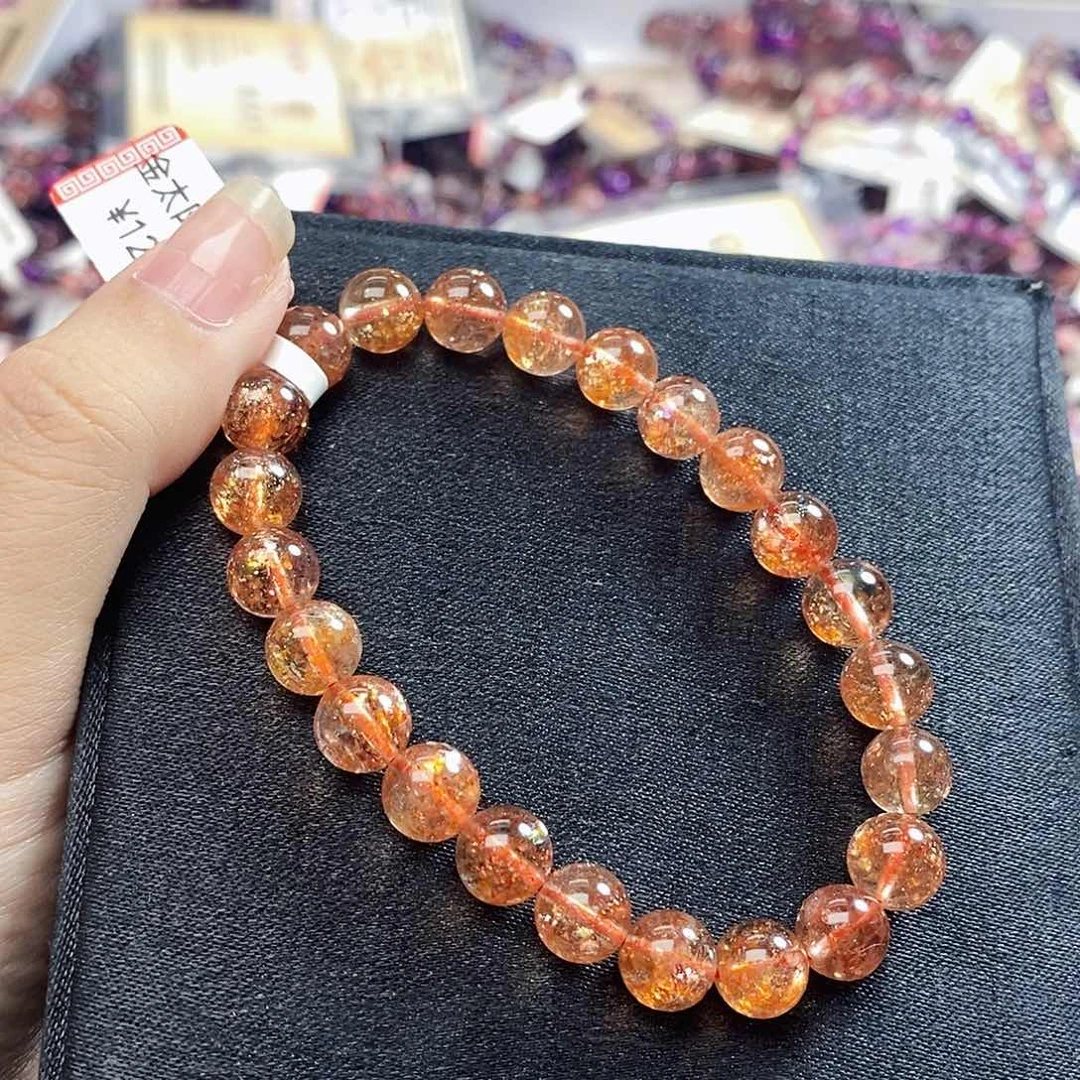 未镶嵌手链长石Z558卡八金太阳