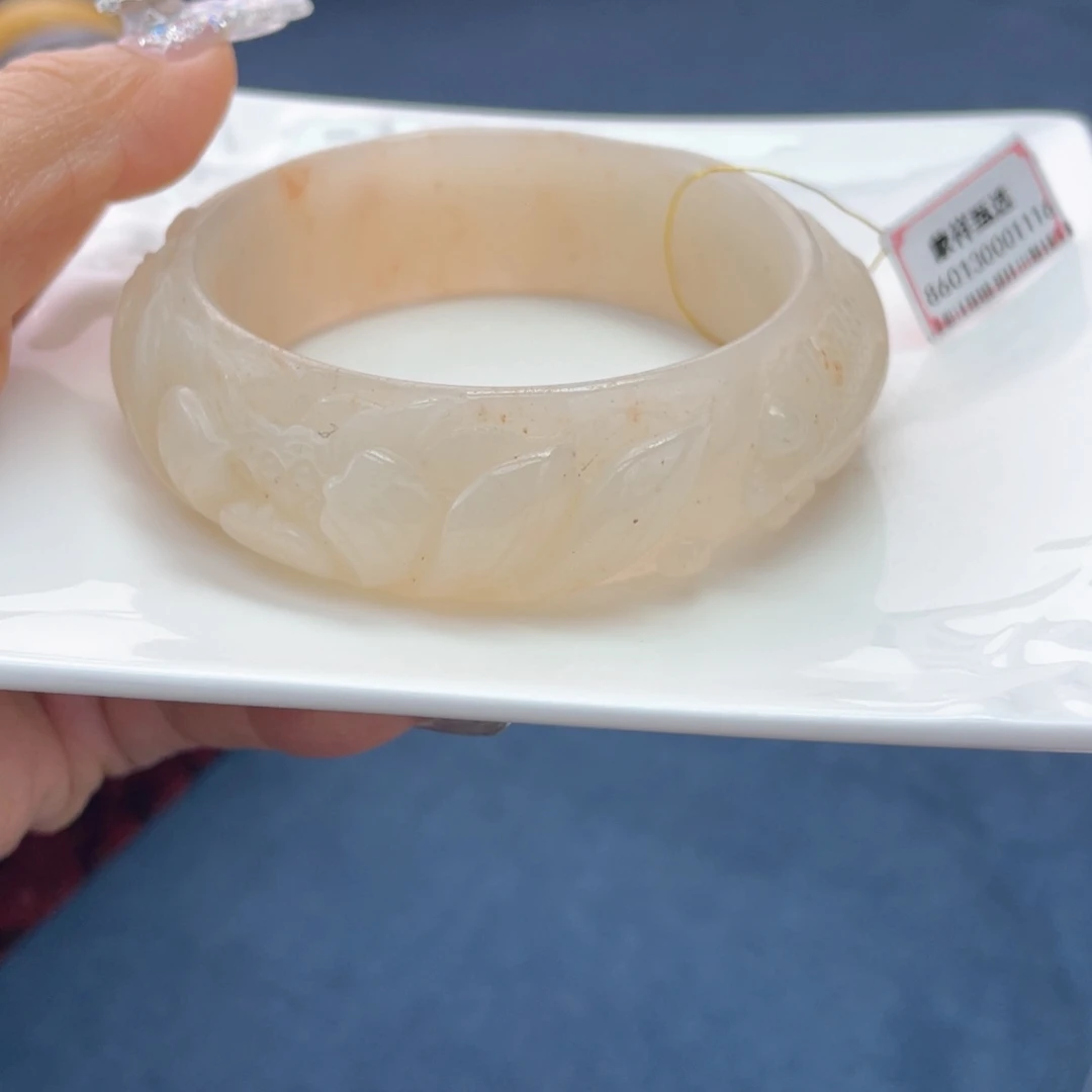 夢***影石英质玉未镶嵌手镯