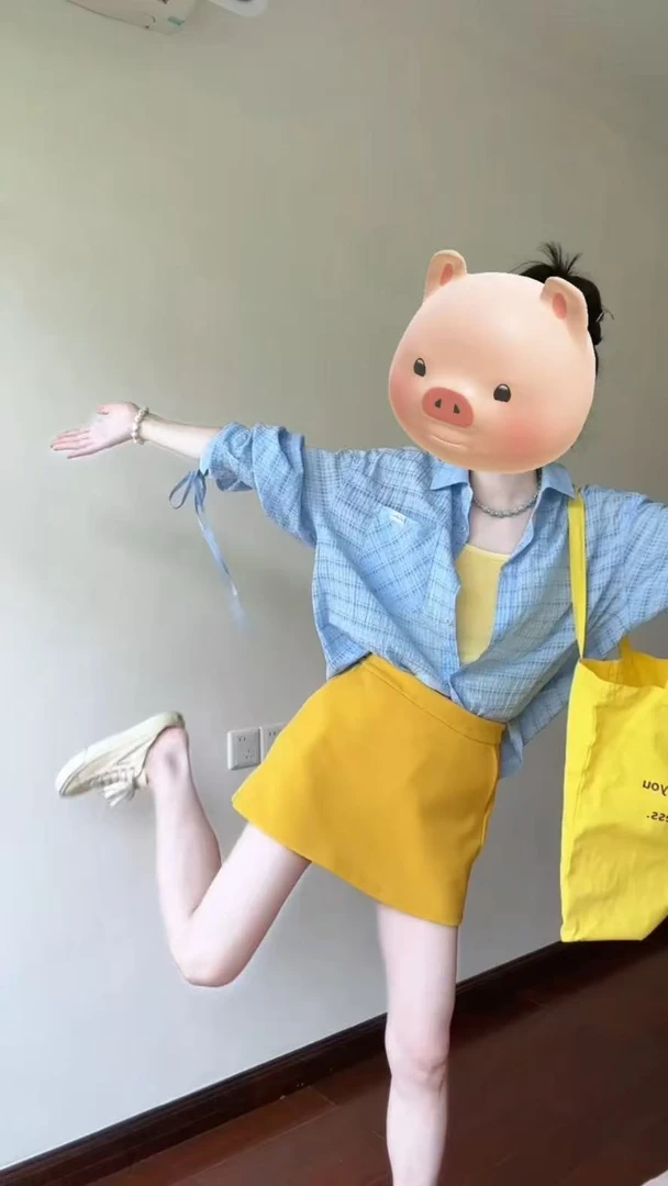 2025夏季新款韩系松弛感背心吊带格子衬衫百搭半身裙三件套装气质