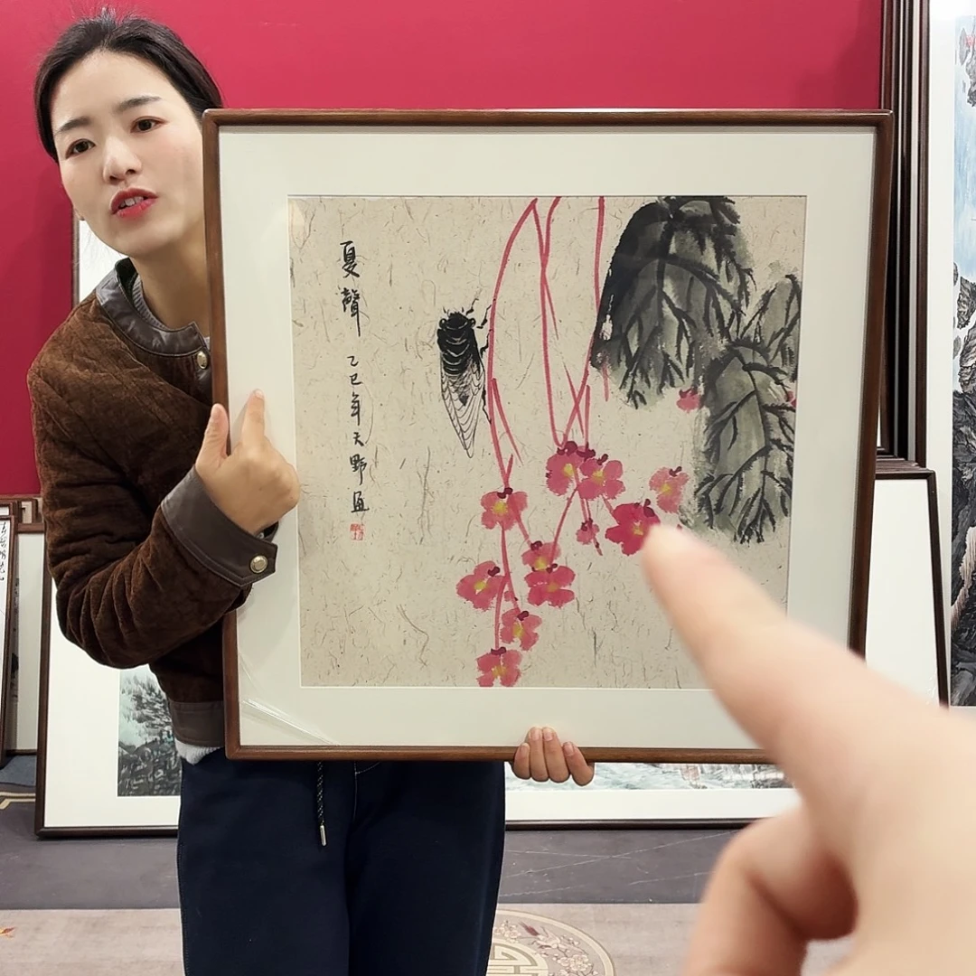 国画手绘作品60-60尺寸