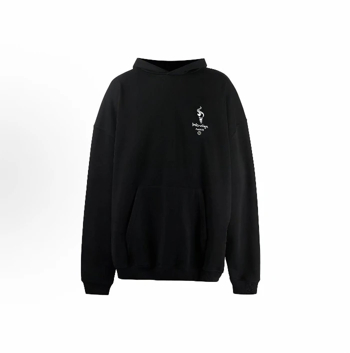 99新 Balenciaga/巴黎世家 火炬logo印花卫衣/尺码s