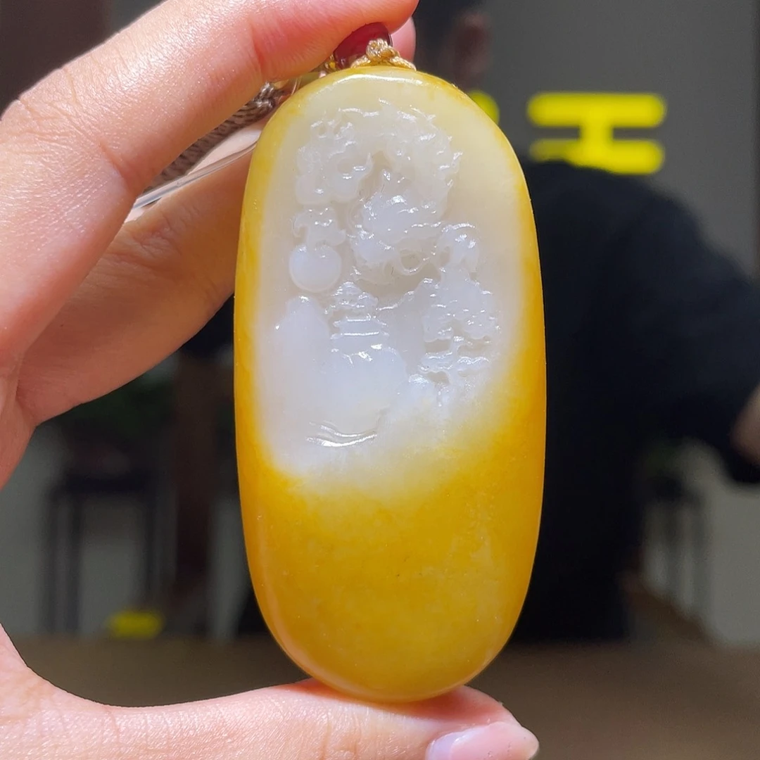 和田玉未镶嵌颈饰d2