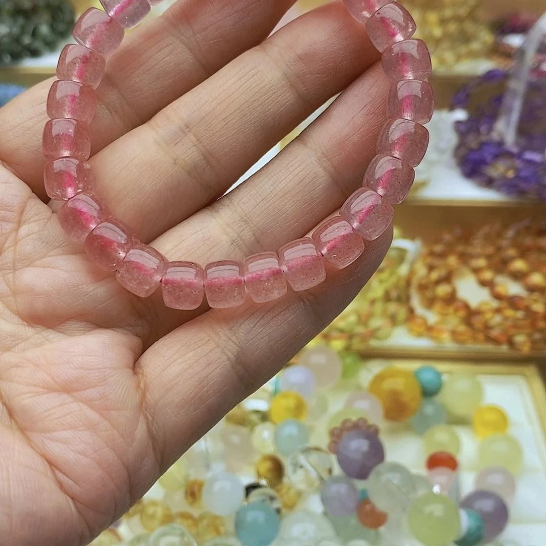 水晶手链未镶嵌草莓晶手链
