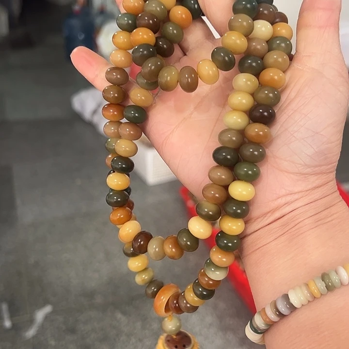 吊坠白玉菩提9×12算盘珠