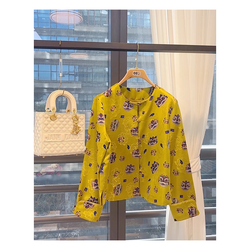 【孤品223】新中式国风秋季新款高端气质复古设计感宽松上衣外套