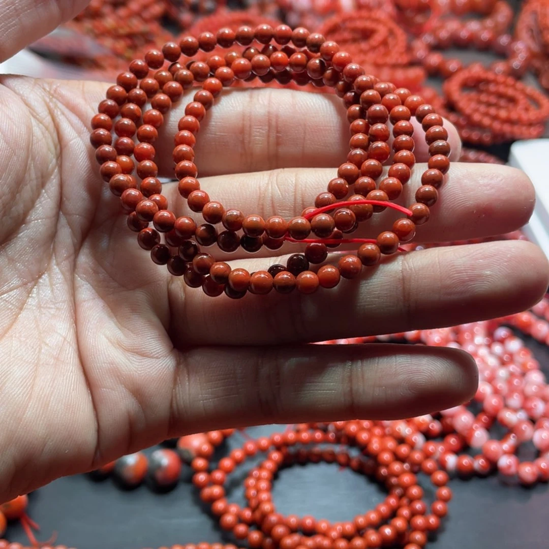 南红玛瑙手链未镶嵌