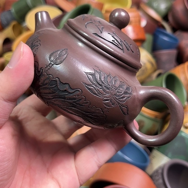 紫砂茶杯全手工紫砂主人杯