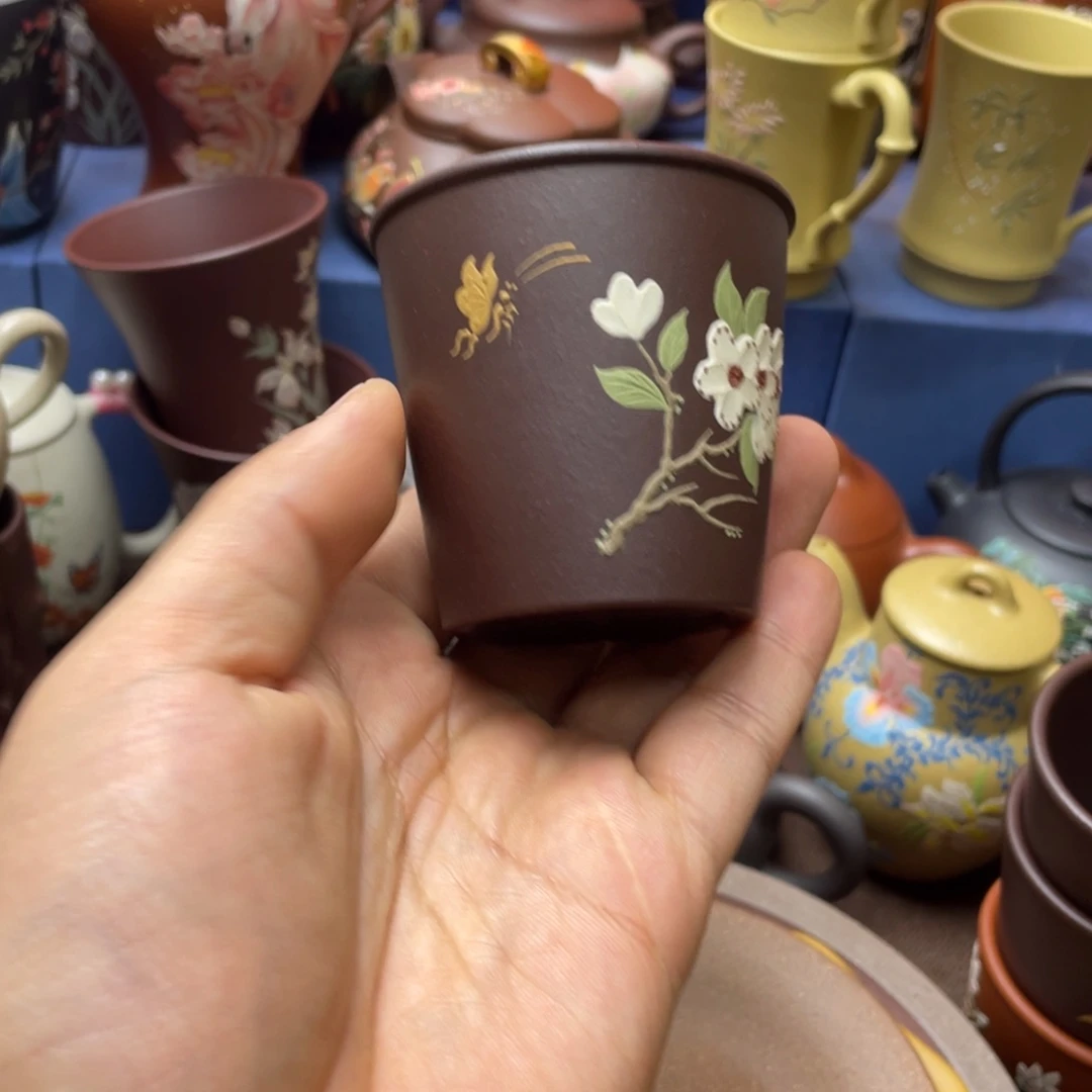 红泥茶杯紫砂主人杯100cc