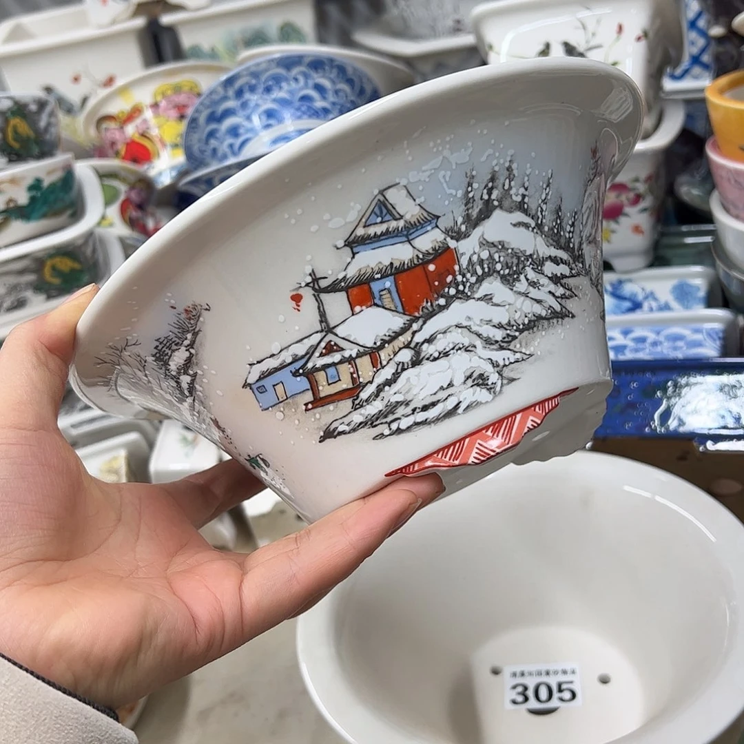 紫砂花盆302号瑕疵23/9cm