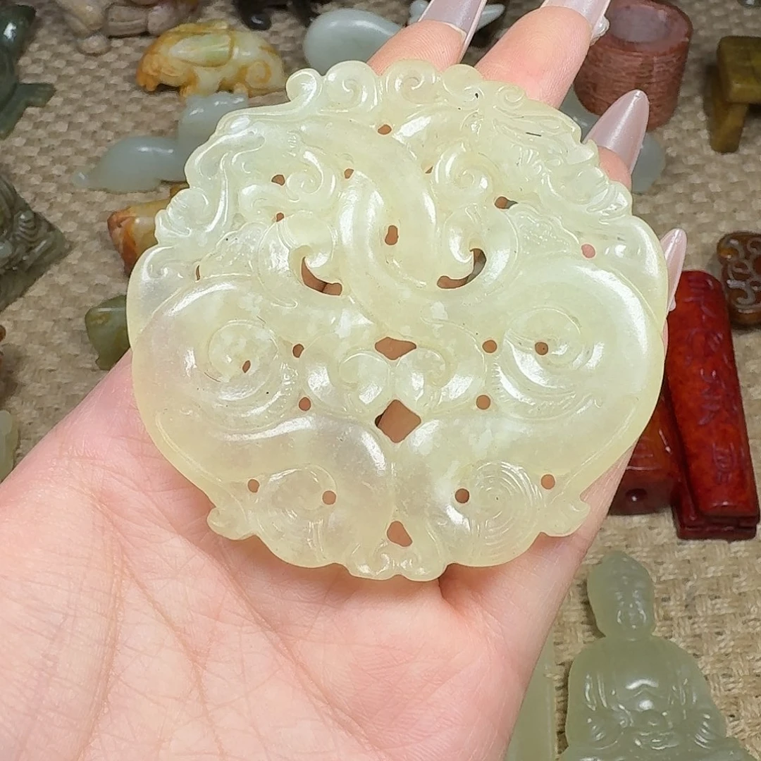 白玉菩提吊坠挂件