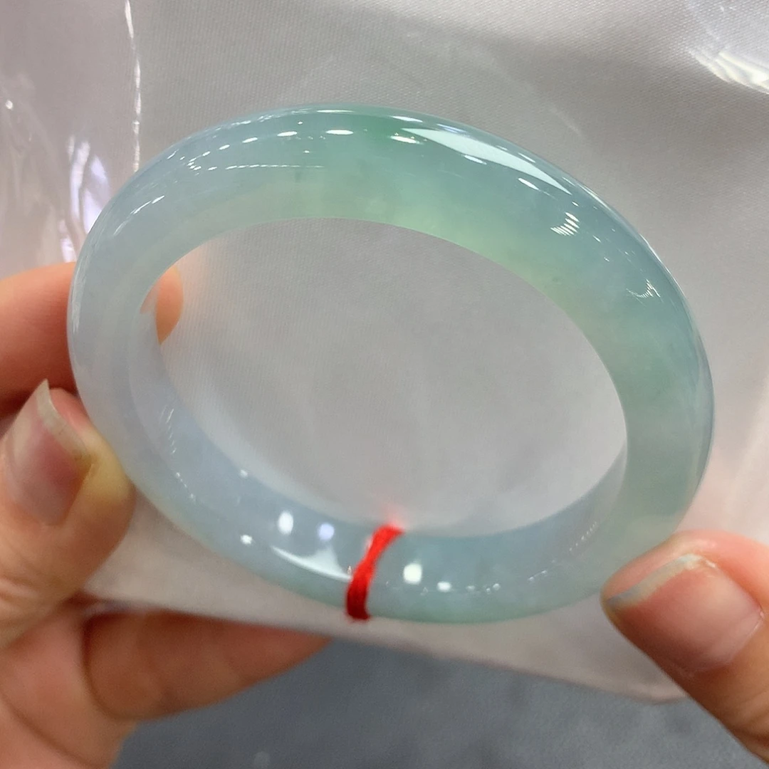 翡翠未镶嵌手镯52正圈