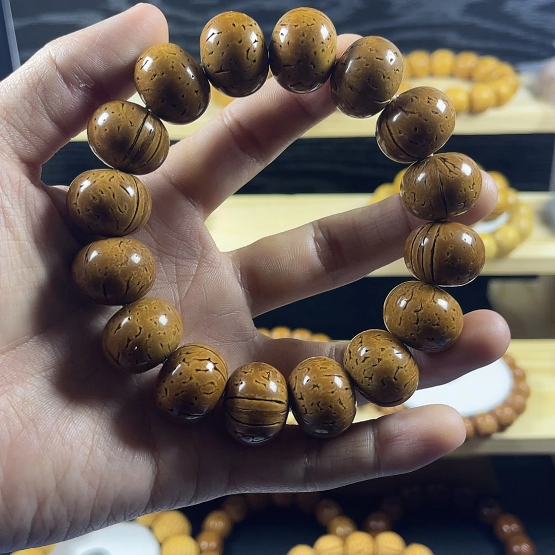 全***哥吊坠桃核东北野生脑纹苹果园大尺寸