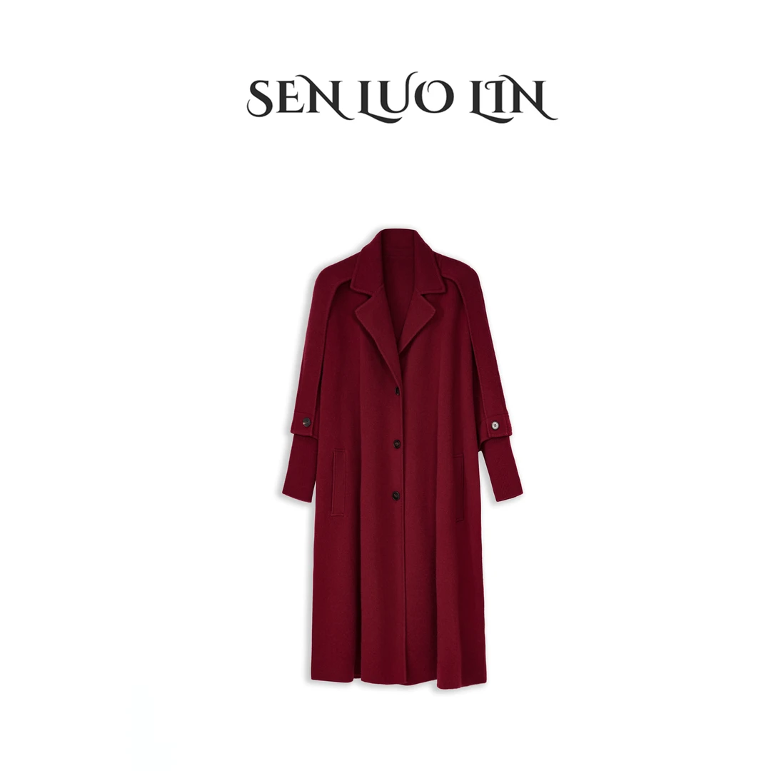 大卓优雅【明星秀场同款】100纯山羊绒重磅松弛时髦气质显瘦大衣