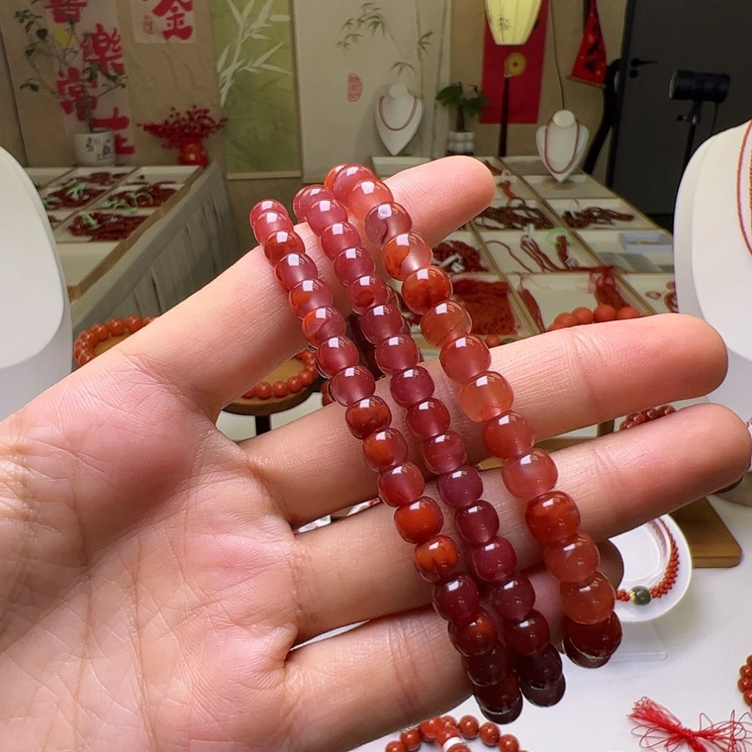 南红玛瑙未镶嵌瓦西福利7mm