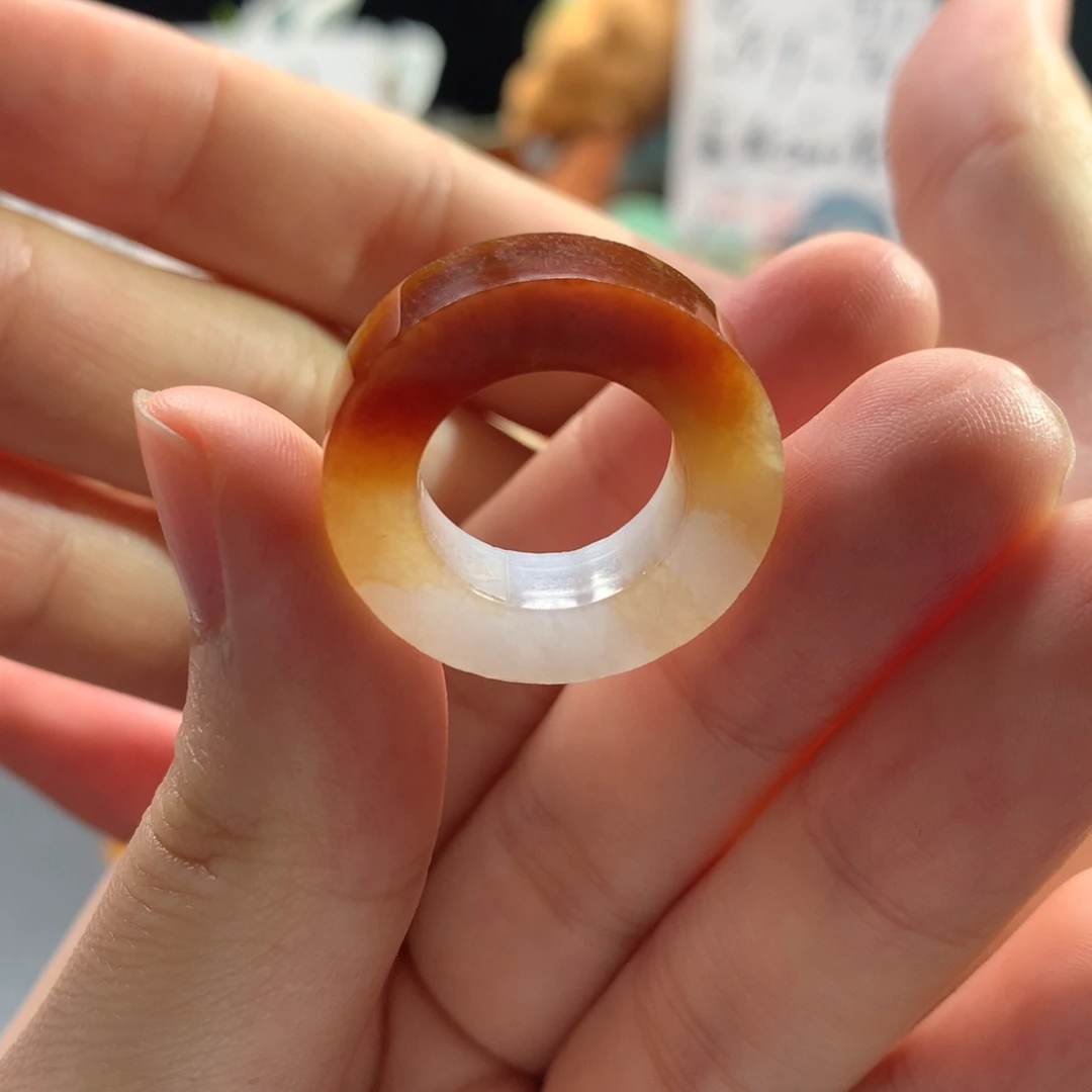 未镶嵌定制翡翠夕阳红 8-12