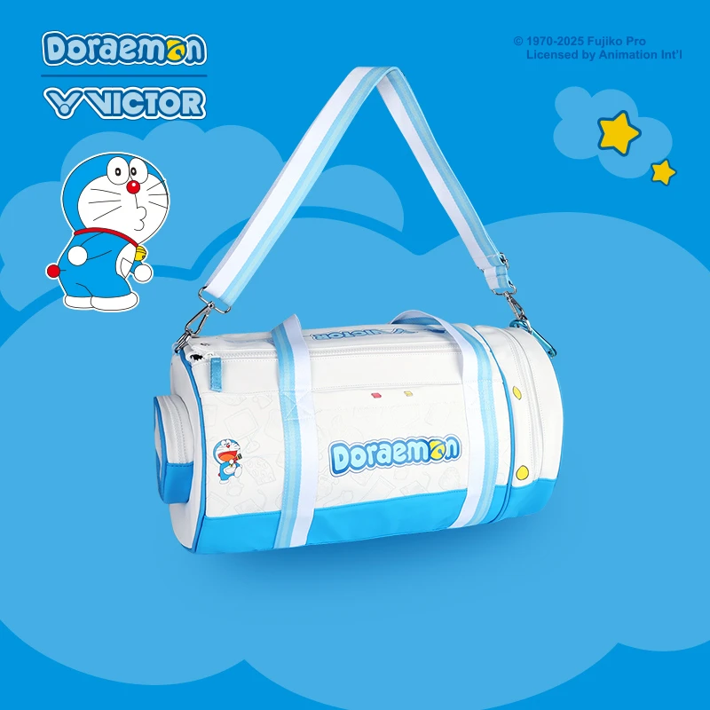 VICTOR/威克多胜利羽毛球包旅行包哆啦A梦联名可提可背BG5535DRM