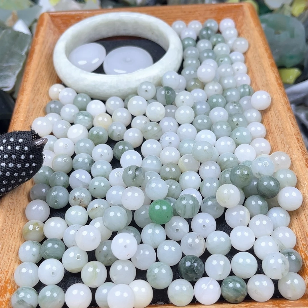 和田玉未镶嵌毛衣链蓝**亮