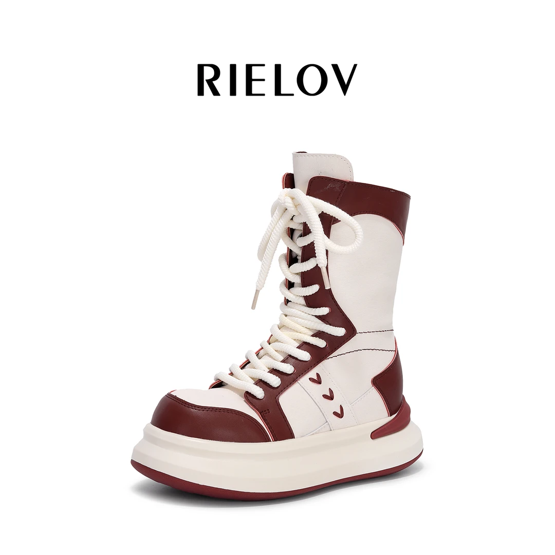 【九歌●RIELOV】无形增高6+4cm时尚潮流百搭女士时装靴37-36