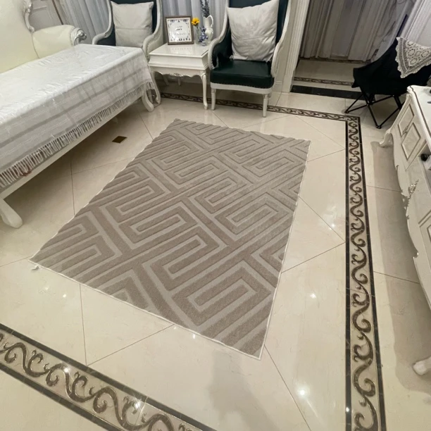 客厅轻奢素阳地毯简约地毯茶几垫防滑耐磨卧室书房地垫家用耐脏