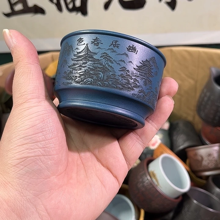 茶杯紫砂全手工紫砂主人杯