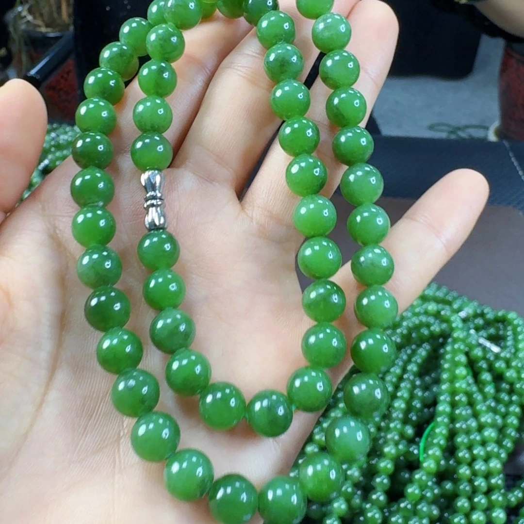 颈饰未镶嵌和田玉（碧玉）8