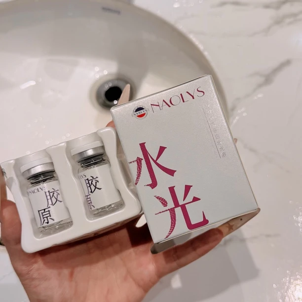 :自用8支的胶原水光液「搭配热吉吉效果更nice」