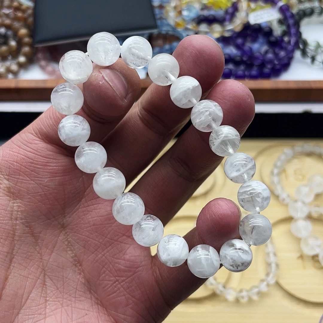 P***书水晶手链未镶嵌白雪花幽灵
