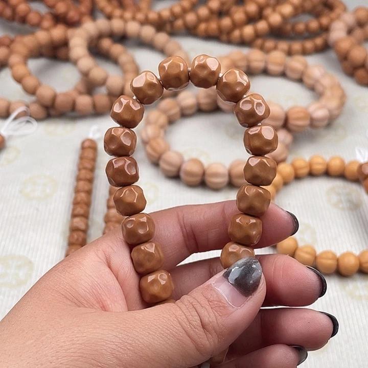 猴头核桃手串泛油微瑕油点奶酪