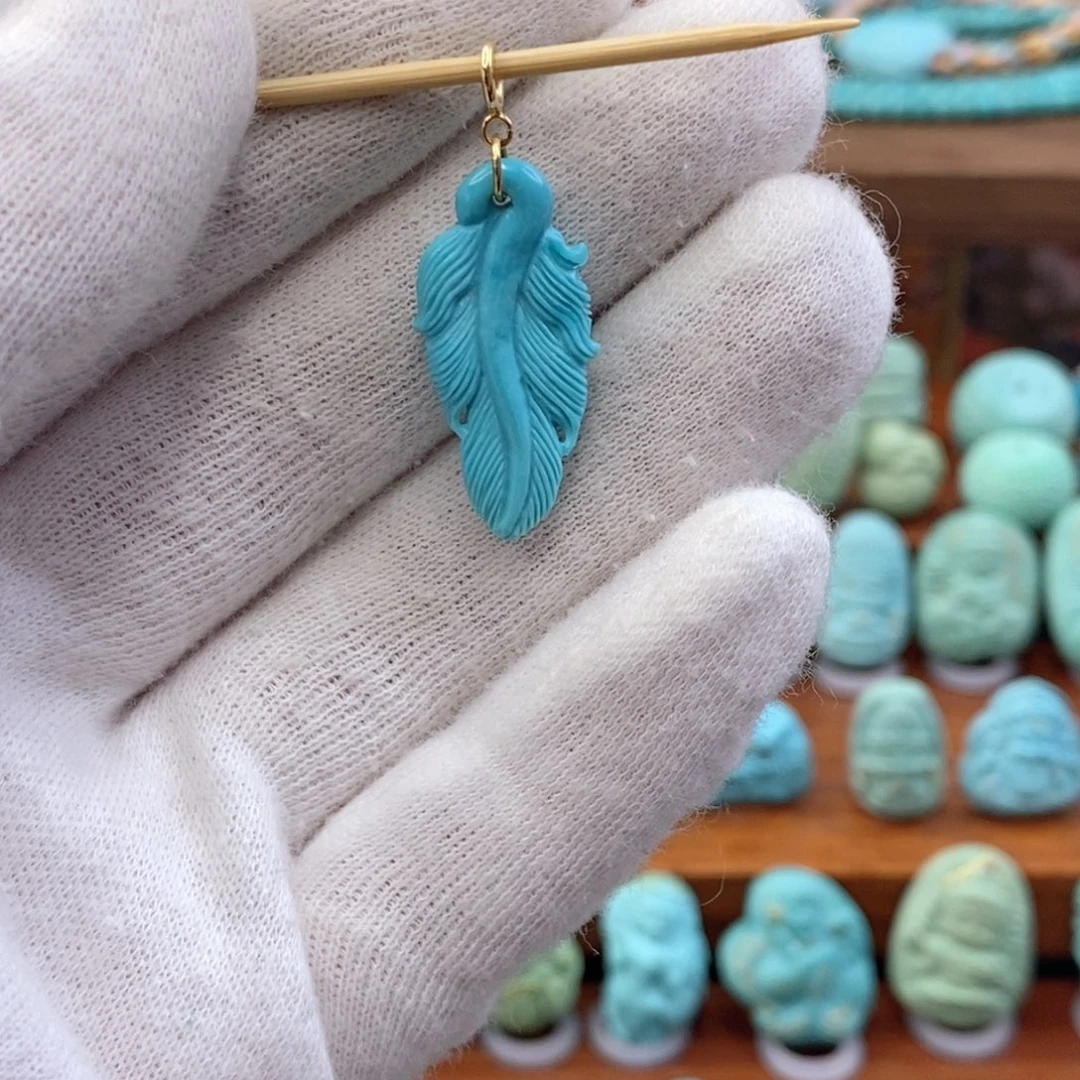 未镶嵌绿松石珠宝奇石