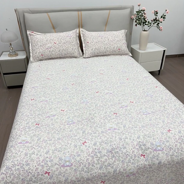 双人床单【大耳兔】尺寸2.3X2.4米舒适柔软透气四季款