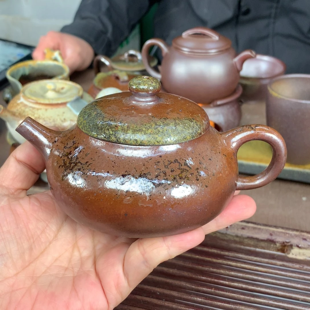 紫砂茶壶纯自然柴烧