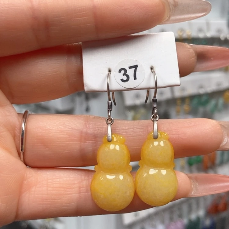 【闪购商品】翡翠耳饰银S925镶嵌优化