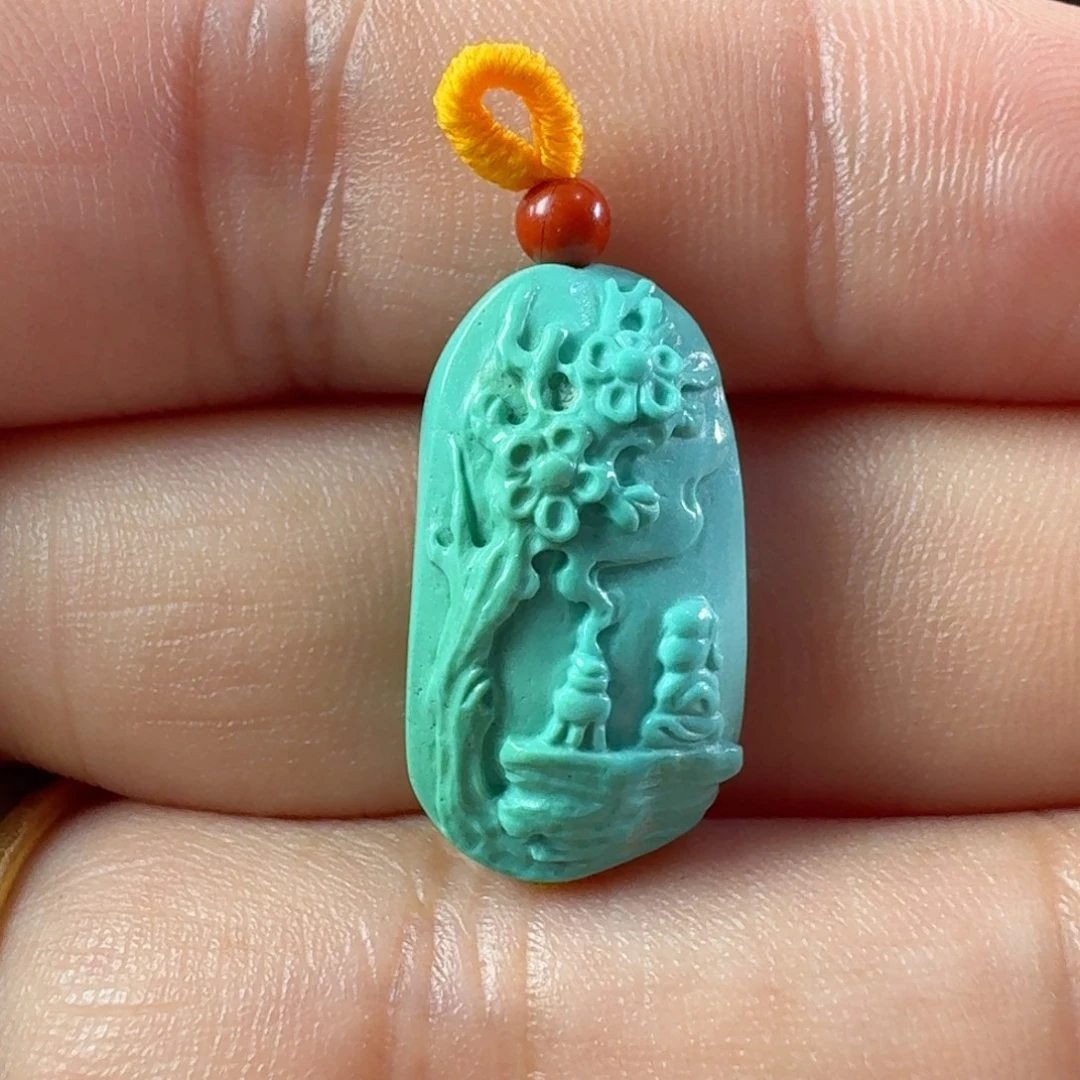 绿松石未镶嵌颈饰