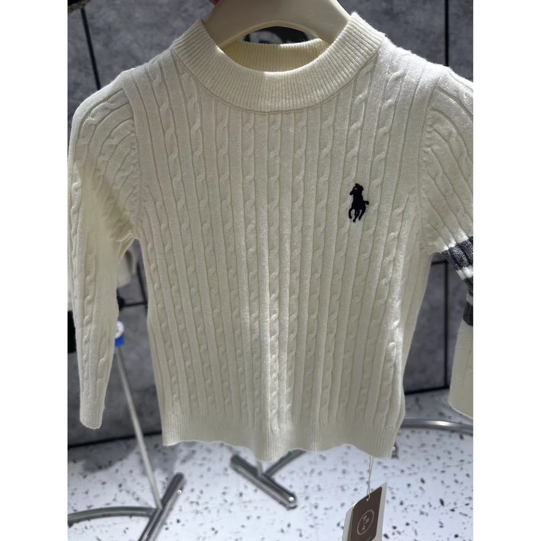 【町木优品】男童毛衣秋冬季儿童新款条纹纯色百搭毛衣 H855