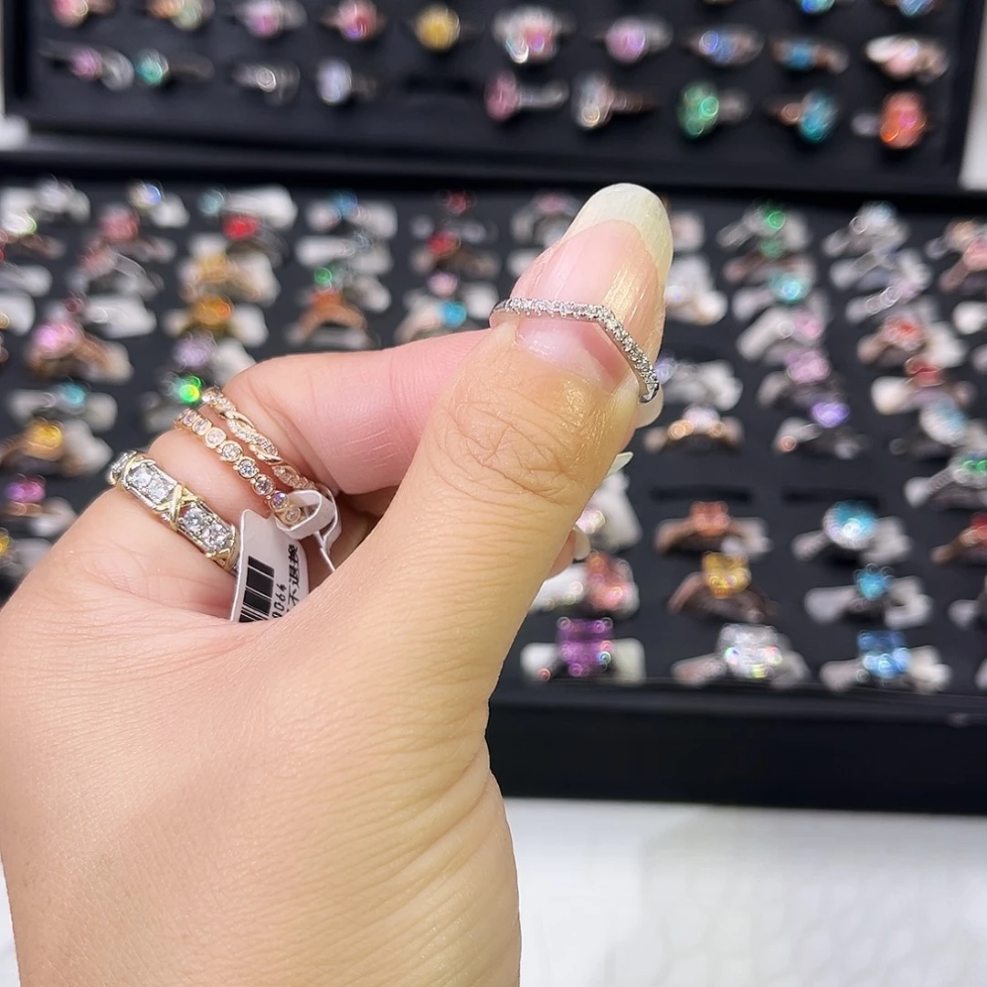 莫桑石非金属SHＫ白V排戒-11