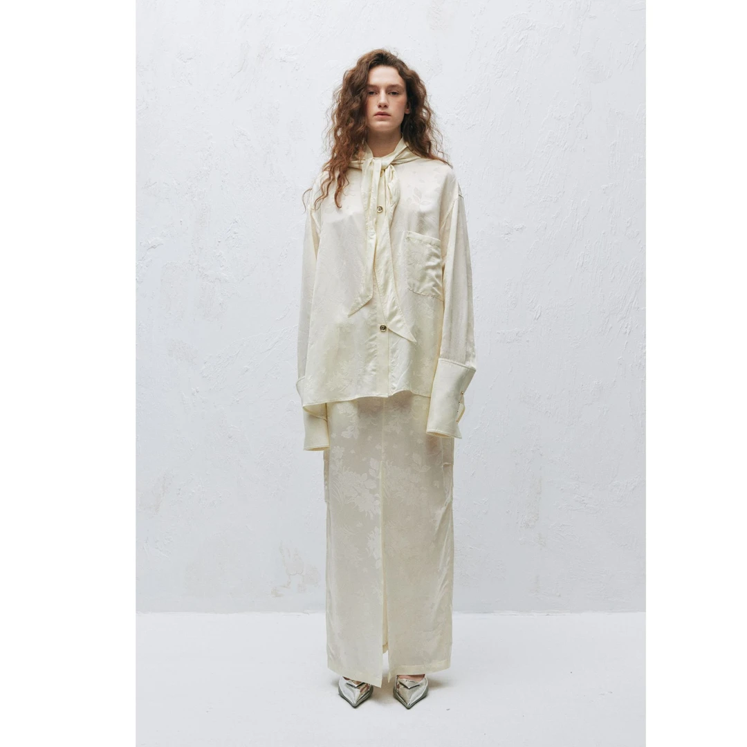 NOTAVO!CE纳福炒色大提花披肩帽衬衫