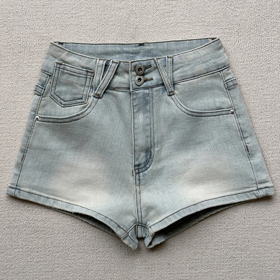 艾格辣妹性感超短牛仔短裤女夏季2025新款低腰显瘦紧身三分热裤潮