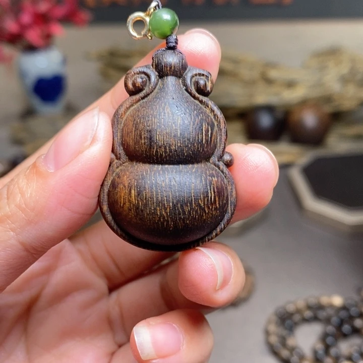 沉香木手串越南芽庄白棋楠吊坠