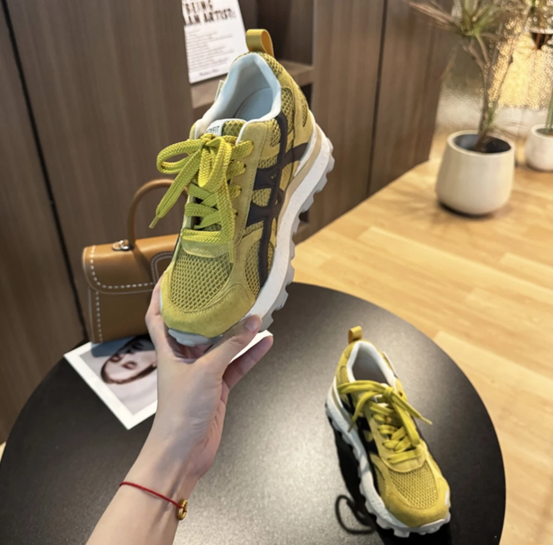 【周大米】增高8cm网面鞋百搭厚底鞋女25新款内增高休闲鞋夏单鞋女