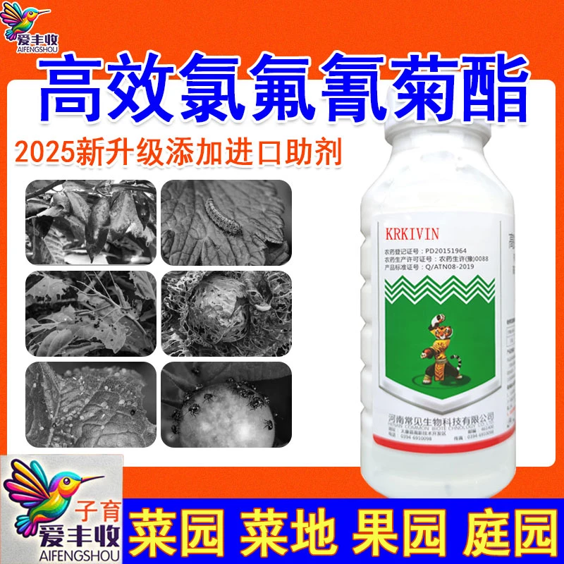 爱丰收正品功夫菊酯高效氯氟氰菊酯果树蔬菜地上地下通用杀虫剂