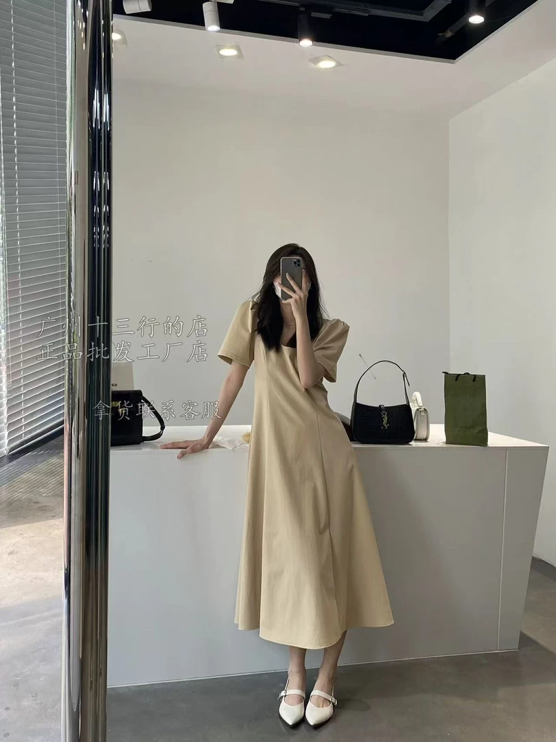 3022 韩版女新款夏款时尚洋气百搭休闲连衣裙