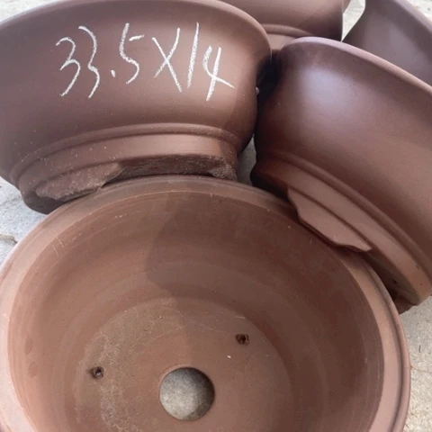 紫砂花盆100-5。          33.5-14