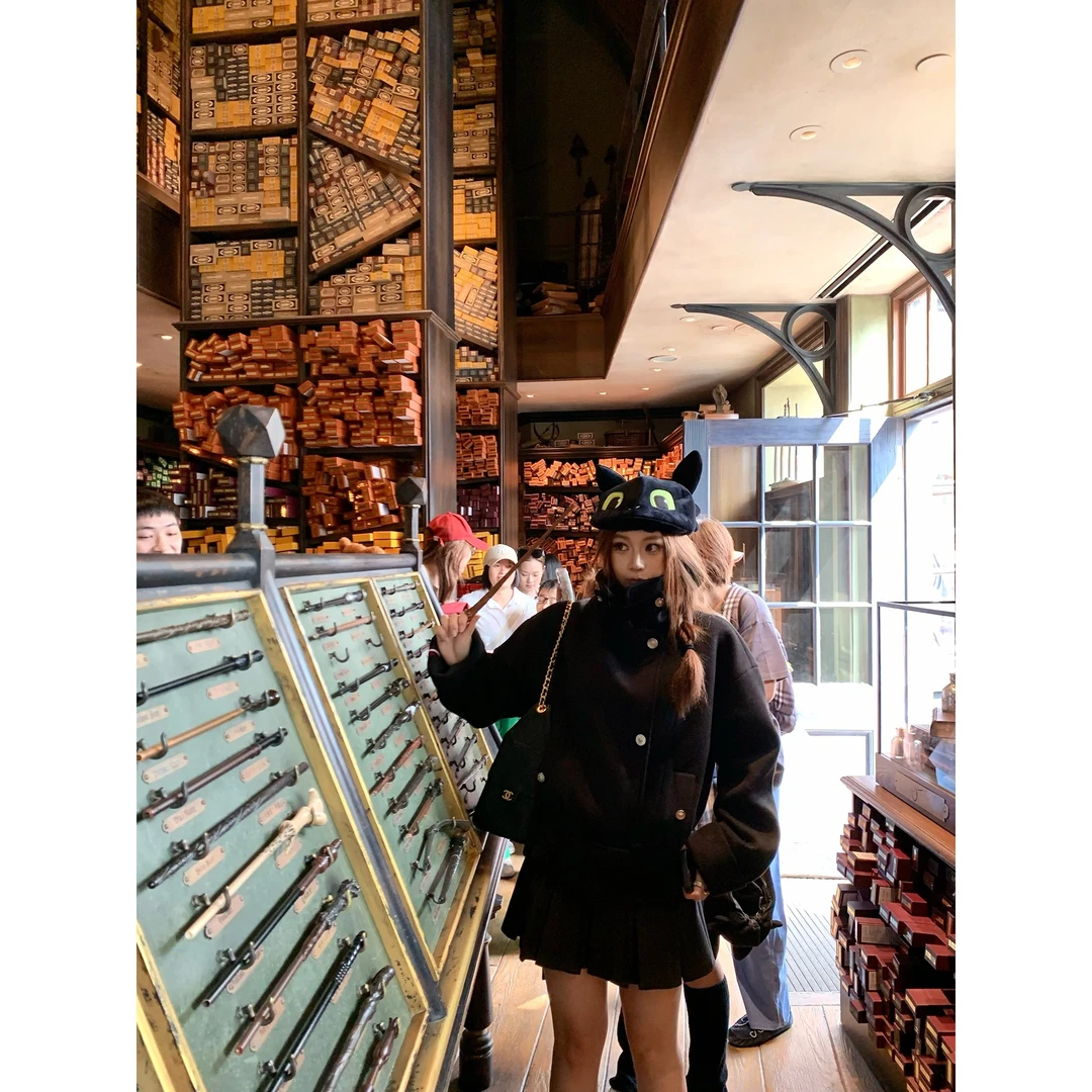 野生辣辣 曼彻斯特 微胖mm高级感毛呢外套女短款单面呢大码外套