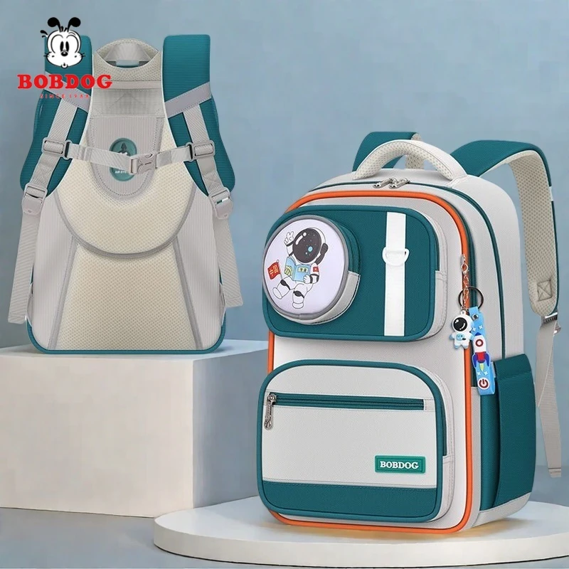 巴布豆书包小学生男孩一二年级1-34-6超轻护脊减负减压12岁儿童女